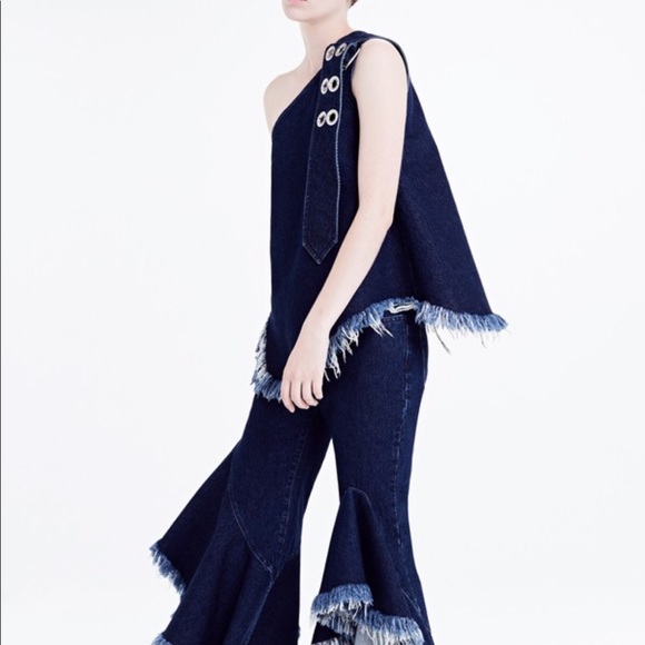 marques almeida denim top